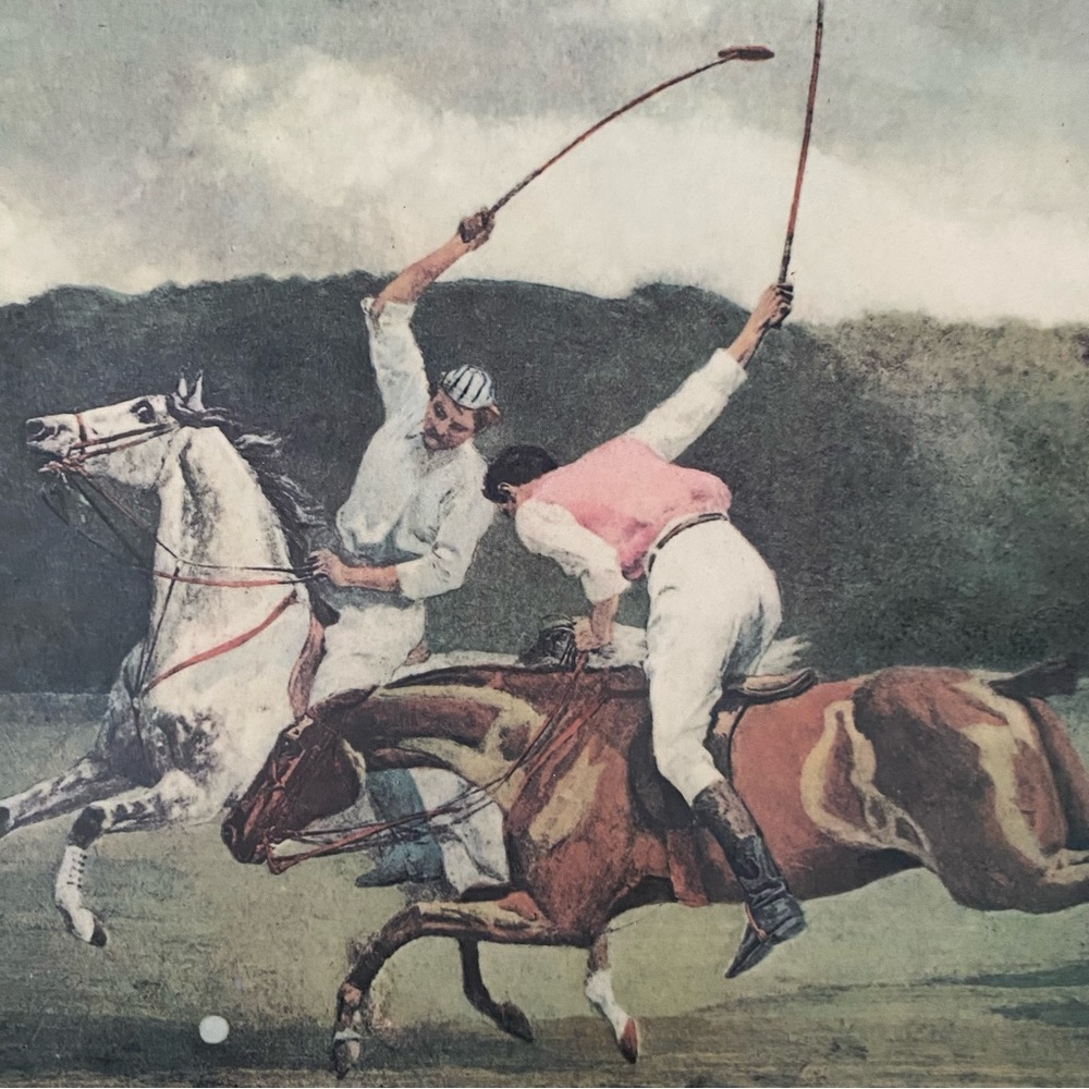Set of 8 Vintage Polo Players Placemats and Coasters - Picture 7 of 16